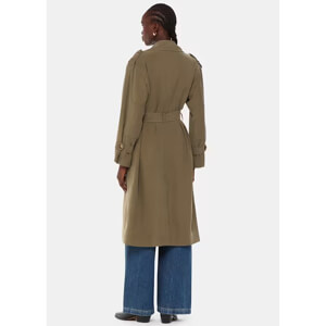 Whistles Khaki Riley Trench Coat